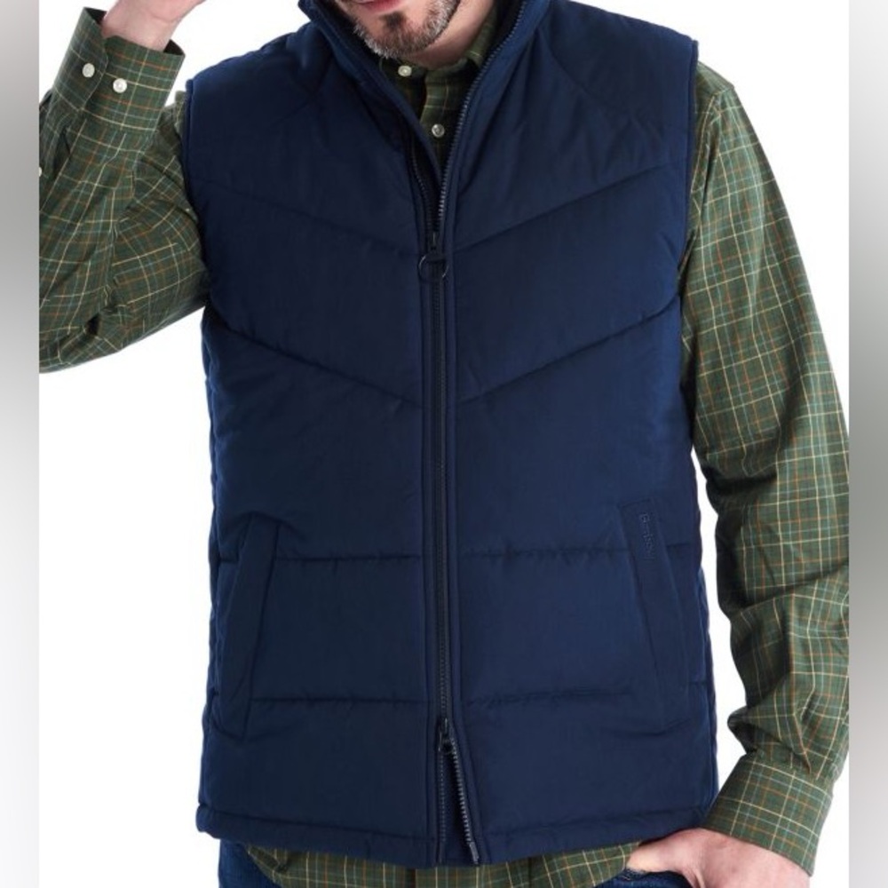 BarbourMen's Navy Quilted Puffer Vest
